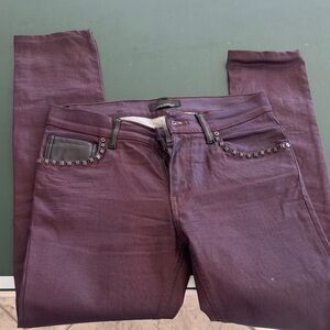 Zara purple jeans with studs black tag 31